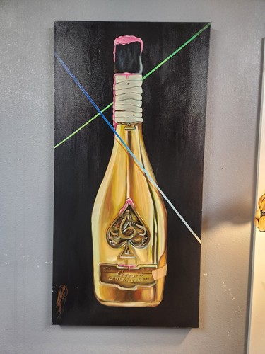 X48 oil canvas ace - ace, spades
